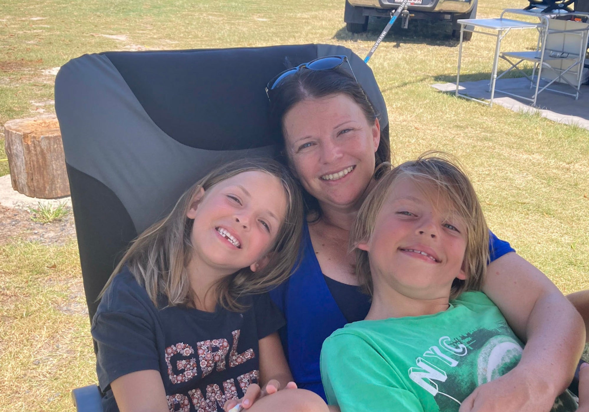 Photo of owner of my school journey and her children
