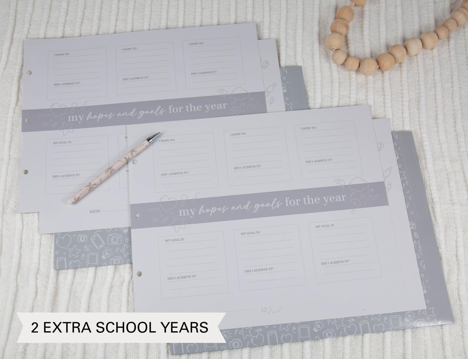 grey school memory book extra school years pack